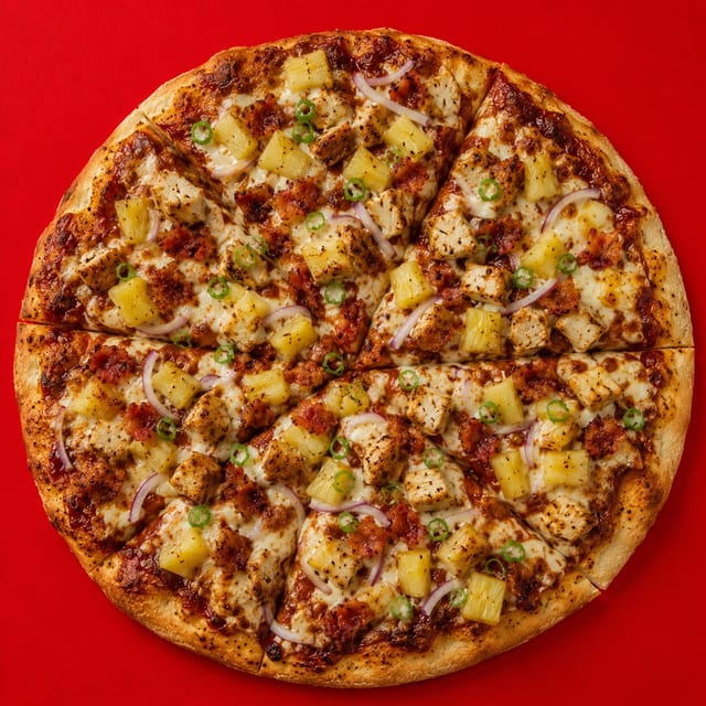 Pineapple Chicken Pizza.