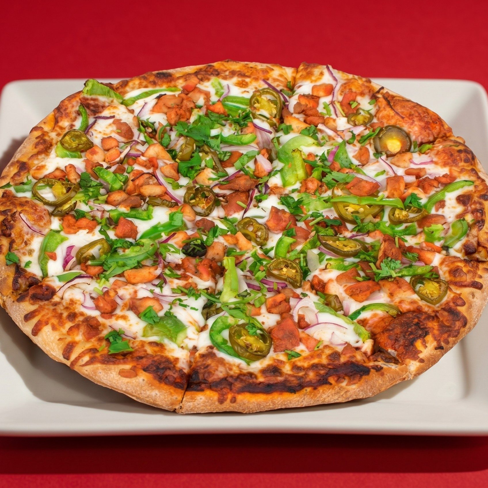 Veggie Supreme Pizza.