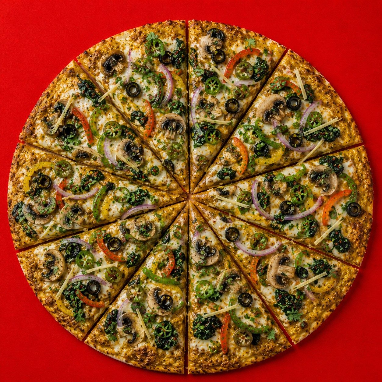 Punjabi Veggie Pizza.