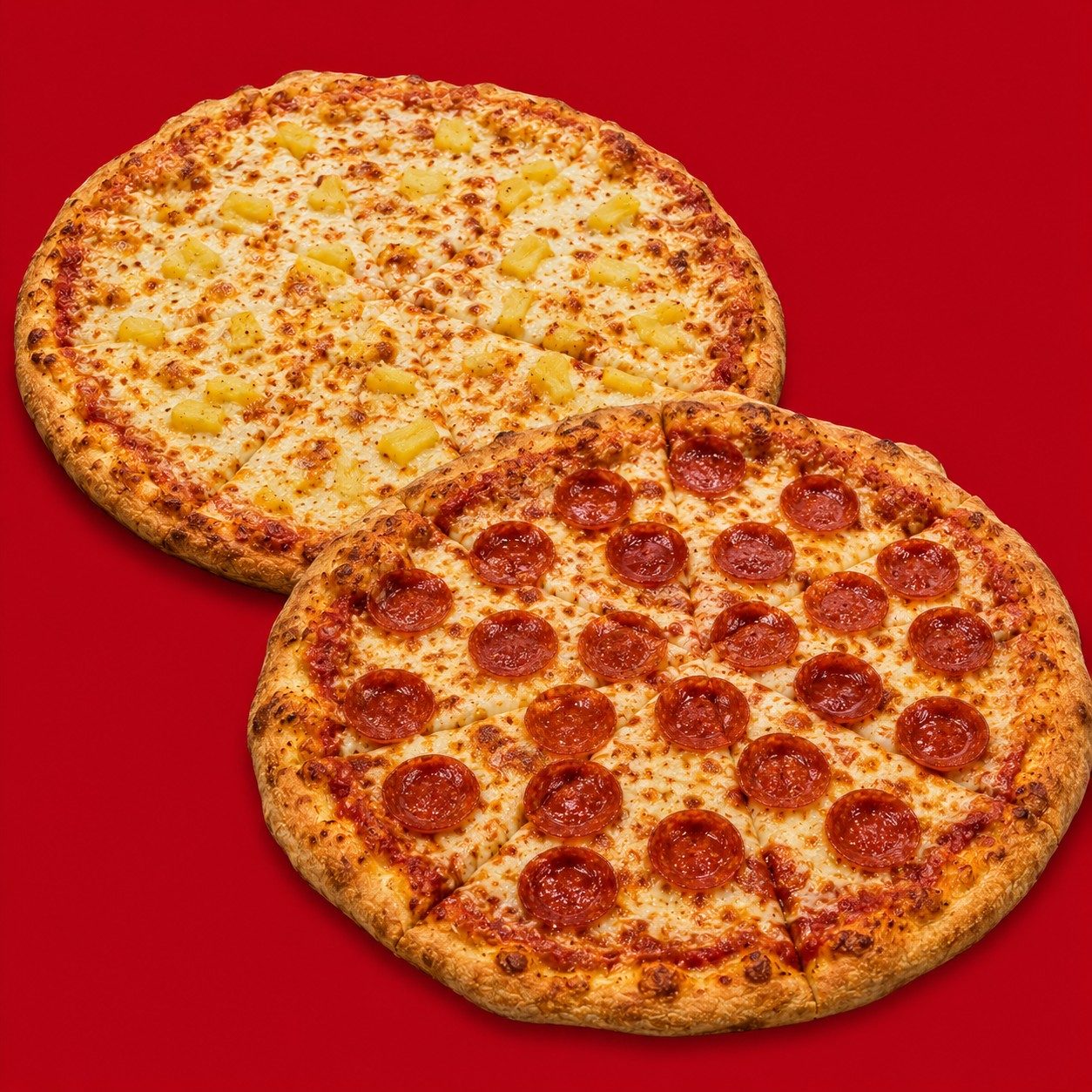 2 Large 1-Topping.